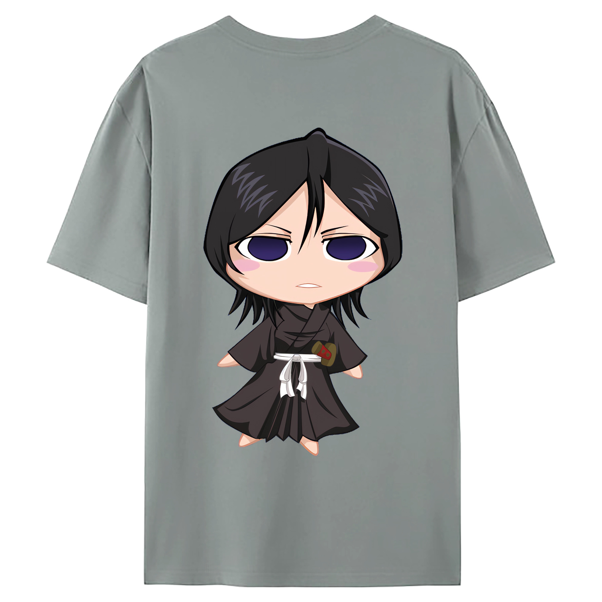 （画像用） ブリーチ 朽木ルキア BLEACH Kuchiki Rukia 綿100％ メンズ半袖Tシャツ（バックプリント） 通気性